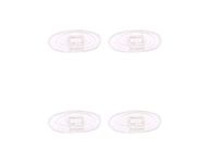 Clear Clip-on Snap-in Nose Pads for Oakley Glass Frames OX5079 OX5038 OX5066 OX5088 OX3102 OX3111 Etc (2 Pairs)