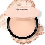 Boobeen Matte Pressed Face Powder, Oil Control Setting Powder Foundation Makeup, Poreless Finishing Powder, Lightweight Fine Compact Pressed Baking Powder, Flawless Translucent