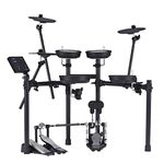 Roland TD-07DMK Electronic V-Drums Legendary Double-Ply All Mesh Head kit with Superior Expression and playability – Bluetooth Audio & MIDI – 40 Free Melodics Lessons, Black