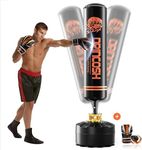 70" Punching Bag with Gloves - Dynamic Strength and Cardio Fitness for All Ages at Home - Elevate Your Workouts with Our Premium Freestanding Boxing Bag