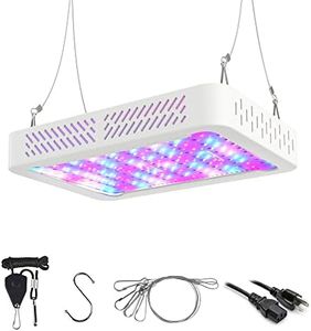 Beelux 1000W LED Grow Light for Indoor Plants Full Spectrum Upgrade Dual Switch & Dual Chips Daisy Chain Plant Grow Lights for Seed Starting Veg and Flower Greenhouse (Actual Power 110W)