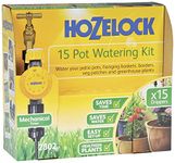 HOZELOCK - Drip Watering Kit 15 Pot : Self-contained System Complete with Timer, Ideal for Potted Plants and Window Boxes, for Precise, Water-saving Watering [2802 0000] , Pack of 1