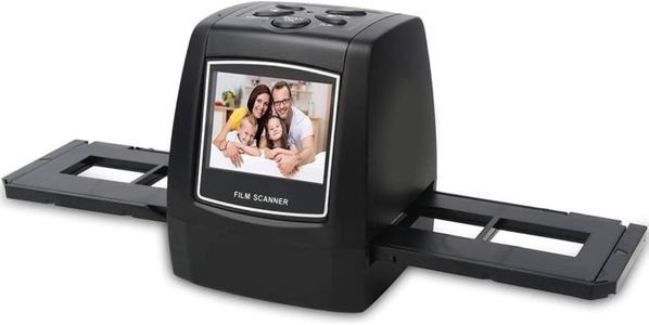 Mini Digital Film & Slide Scanner – Converts 35mm Negatives to JPEG, 2.4" LCD, Easy Load Adapters