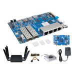 Banana Pi BPI-R4 WiFi 7 Wireless Dual-Band WiFi Router Board OpenWRT, with MediaTek MT7988A (Filogic 880) SoC, Support 2X 10GbE SFP and 4X GbE Gigabit Ethernet for NAS Smart Home Gateway (Bundle3)