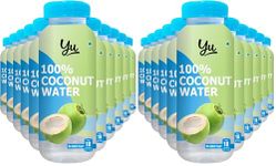 Yu - 100% Natural Coconut Water - Pack of 24 - Zero Preservatives - No Added Sugar (200 ml x 12 bottles)