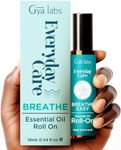 Gya Labs Breathe Essential Oil Roll On - Fast Cooling Comfort for Sinus, Stuffy Nose & Easy Breathing - Aromatherapy Roll On Blend made with Peppermint, Eucalyptus, Tea Tree Oil & More (10ml)