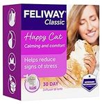 FELIWAY Classic 30 day starter kit. Diffuser and Refill. Comforts cats and helps solve helps solve behavioural issues and stress/anxiety in the home - 48ml, White