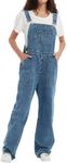 Cixulena Denim Overalls for Women Loose Fit, Medium Blue, 12691A-M