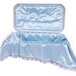 Pet Memory Shop Deluxe Pet Casket - Choose Color - Burial Casket (Medium, White/Blue)