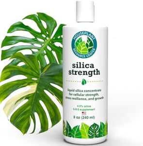 Silica Strength – Liquid Silica Supplement (4.5% Potassium Silicate) for Houseplants | Builds Stronger Stems, Healthier Leaves & Stress Resilience | 8 oz Concentrate Makes 96 Gallons