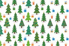 Visual Creation Gift Wrapping Paper Sheets for Christmas - (Christmas Tree) Pack of 3