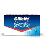 2 x 50's Pack Wilkinson Sword Classic Double Edge Safety Razor Blades (100 pcs) by Gillette, Classic DE Double Edge Safety Razor Saloon Pack