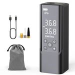 Enntas Tyre Inflator Portable Air Compressor Rechargeable, Cordless Car Tyre Pump, Mini Bike Pump 150PSI with Preset Tyre Pressure & Auto Shutoff and Fast Inflation, LED Light
