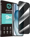 ZUSLAB Privacy Screen Protector for iPhone 15 Plus Tempered Glass Flim Case Friendly 9H Hardness Anti Spy for Apple (2023)