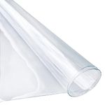 ONEART | Super Clear Multi Purpose PVC Vinyl-20 Gauge Waterproof Transparent Vinyl Sold by The Yard, 1 Yard