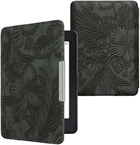 kwmobile Étui Compatible avec Amazon Kindle Paperwhite Coque - Étui à Rabat magnétique Tablette eReader Similicuir - Vert