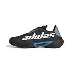 adidas Men's Barricade 12 Racquetball Shoe, Magic Grey White Black, 7.5 UK