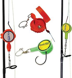 HOOK-EZE Fly Fishing Safe Knot Tying Tool, Standard Green & Large Orange Combo - for Fishing Hooks, Jig Heads, Flies, Line Cutter, Swivels, Safe Hook Covers - Suitable for Bass, Kayak and Fly Fishing