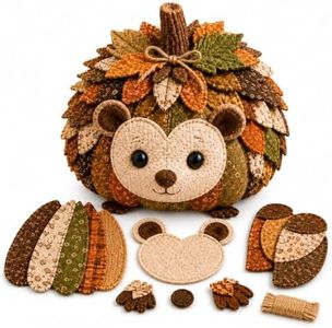FISASA DIY Animal Pumpkin Sewing Kit for Adults (Hedgehog)