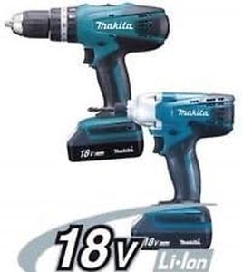 Makita 18V Cordless Drill & Impact Driver Twin Pack – Case & Accessories