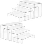 8 PCS Acrylic Risers for Display, C