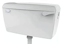 Taps2Traps® High Quality Exposed Wall Mounted Lever Toilet Low Level Flushing Cistern - Side Entry