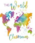 The World Is Our Classroom: 12 month undated Teacher Planner For Homeschoolers | Monthly and Weekly Lesson Planning | Password Tracker, Event Tracker, Account and Expense Tracker, Grade Sheets and Attendance Checklist