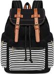 Bluboon Canvas School Backpack Wome