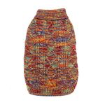 Everest Dog Jumper, Sweater, 100% Mongolian Wool, Handmade in Kirtipur Nepal, Eco-Friendly (X-Small, Rainbow Hue)