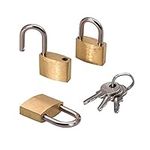 Matory 3 Set Mini Padlock with Keys Small Diary Padlocks Luggage Padlock Travel Bags Backpack Computer Bag Padlocks (3)