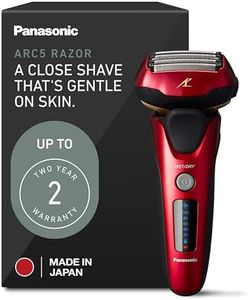 Panasonic ARC5 Electric Razor for Men with Pop-up Trimmer, Wet Dry 5-Blade Electric Shaver with Intelligent Shave Sensor and 16D Flexible Pivoting Head - ES-ALV6HR (Red)