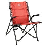 TIMBER RIDGE Fraser Deluxe Bungee Chair, Red, 41.34 x 18.11 x 14.17/32.28 inches