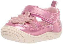 Stride Rite 360 girls Alicia First Walker Shoe, Pink, 3 Infant US