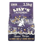 Lily's Kitchen Senior Recipe Turkey & Trout - Natural Grain Free Complete Dry Dog Food (2.5kg Bag)