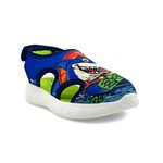 KazarMax Kids Boys Royal Blue Shark Attack Printed Sandal - 12 Kids UK