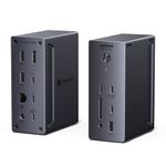 UGREEN Thunderbolt 4 Docking Station, 13-in-1 Revodok Max TB4 Dock, 3x 40Gbps TBT4, Single 8K, Dual 4K@60Hz, Up to 96W Laptop Charging, 20W USB-C, 1GbE, SD/TF for TBT4/3 MacBooks and Windows Laptops