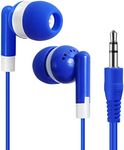 Bulk Earbuds Headphones for Classroom 100 Pack - Keewonda School Earbuds for Kids Disposable Earphones Fits 3.5mm Interface for iPad Computers Laptops