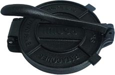 IMUSA, 85008, Cast Iron Tortilla Press, Black, 8-Inches