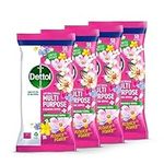 Dettol Flower Power Antibacterial Multipurpose Biodegradable Cleaning Wipes | Peony & Rose Fragrance | Limited Edition | 50s (Pack of 4)