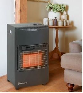 Easy Shopping Portable Gas Heater 4.2KW – Indoor Butane Heater with Wheels, 3 Settings