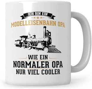 Sweetify Model Railway Grandpa Railway Mug Saying Hobby Train Railway Gift