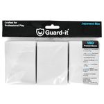 Guard-it - 150 Matte White Small Japanese Size Trading Card Sleeves - Premium Deck Protectors for Yu-Gi-Oh, Cardfight!! Vanguard & Photocards…