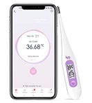 Digital Basal Body Thermometer, Fertility Monitor Thermometer, Record BBT Manually, Draw BBT Chart Pinpoint Ovulation Day, High Accuracy, Perfect Companion for Ovulation Tracking, Purple