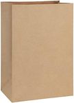 BagDream Grocery Bags 12x7x17 Inches 100Pcs Heavy Duty Kraft Brown Paper Grocery Bags Durable Kraft Paper Bags, Paper Barrel Sack Bags, 100% Recycled Kraft Paper Gift Bags Bulk