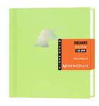 MENORAH - Square Hard Sketch Book for Artist -140 GSM -(58 Sheets/116 Pages)- CASSATA Sketchbook (Apple Green, Square)