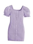 TAGAS Girl's Polyester A-Line Standard Length Dress Lavender