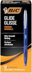 BIC Atlantis Original Retractable Ball Pen, Medium Point (1.0 mm), Blue, Box of 12 Pens