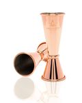 Copper Premium Japanese Jigger Professional | 15ml 25ml 35ml 50ml Cocktail Spirit Measure | Gin Measure, Alcohol Measure, Cocktail Measuring Tool | Gift Box Option | Premium, Luxury, Bar Accessories