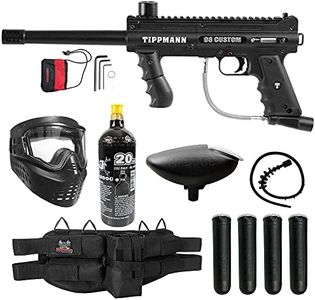 Maddog Tippmann 98 Custom Basic Silver CO2 Paintball Gun Marker Starter Package - Black