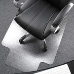 Floortex Chair Mat with Lip for Carpets Polycarbonate Clear, 89cm x 119cm